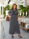 Літня сукня чорна в горох №99312 - фото 4