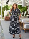 Літня сукня чорна в горох №99312 - фото 5