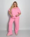 Стильний комфортний костюм рожевий №99323 - фото 2