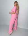 Стильний комфортний костюм рожевий №99323 - фото 7