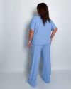 Стильний комфортний костюм блакитний №99325 - фото 3