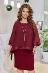 Сукня бордова №99339 - фото 1