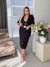 Сукня чорна в квітку №99420 - фото 1