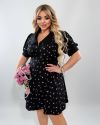 Сукня чорна рожеві квіти №99437 - фото 5