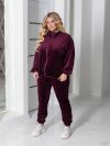 Спорт костюм марсал №99468 - фото 3