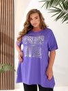 Футболка-туніка лавандова №99498 - фото 4