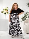 Сукня чорна-біла №99507 - фото 1