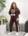 Прогулянковий костюм шоколад №99510 - фото 1