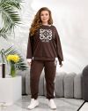 Прогулянковий костюм шоколад №99510 - фото 7