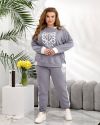 Прогулянковий костюм сірий №99513 - фото 1