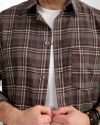 Чоловіча сорочка в клітинку шоколад №99541 - фото 3