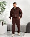 Чоловічий костюм з замшу на дайвінгу шоколад №99619 - фото 7