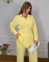 Костюм сорочка штани жовтий №99634 - фото 2