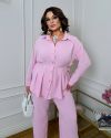 Костюм сорочка штани рожевий №99635 - фото 2