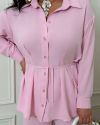 Костюм сорочка штани рожевий №99635 - фото 3
