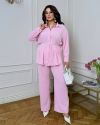 Костюм сорочка штани рожевий №99635 - фото 4