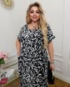 Сукня біла-чорна №99646 - фото 3