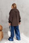 Куртка-вітровка шоколад №99666 - фото 4