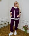 Прогулочний костюм бургунді №99694 - фото 3