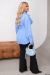Стильна сорочка блакитний №99873 - фото 2