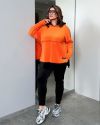 Прогулянковий костюм оранж/чорний №99893 - фото 1