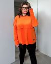 Прогулянковий костюм оранж/чорний №99893 - фото 7