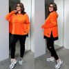 Прогулянковий костюм оранж/чорний №99893 - фото 8
