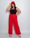 Стильні жіночі брюки червоні №99921 - фото 1