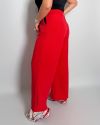 Стильні жіночі брюки червоні №99921 - фото 6