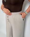 Стильні жіночі брюки бежеві №99924 - фото 6