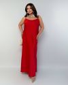 Спокуслова сукня з атласу червона №99928 - фото 3
