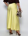 Спідниця з королівського атласу жовта №99980 - фото 5