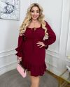 Легка сукня у стилі «бохо» бордо №99989 - фото 4